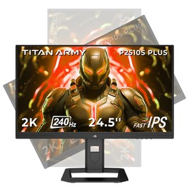 TITAN ARMY P2510S PLUS Écran de jeu 24.5 pouces écran IPS rapide 2560 x 1440 16:9 taux de rafraîchissement de 240 Hz HDR500