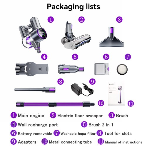 SmartAI P40 Cordless Vacuum Cleaner