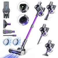 SmartAI P40 Cordless Vacuum Cleaner Powerful, 65KPa Strong Suction Power, 6 Layer Filtration, 1.3L, 6 in 1 Electric Broom for Floor Carpets Pet Hair