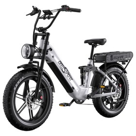 ONESPORT OT08 Pro Dual Battery Electric Bike 500W White