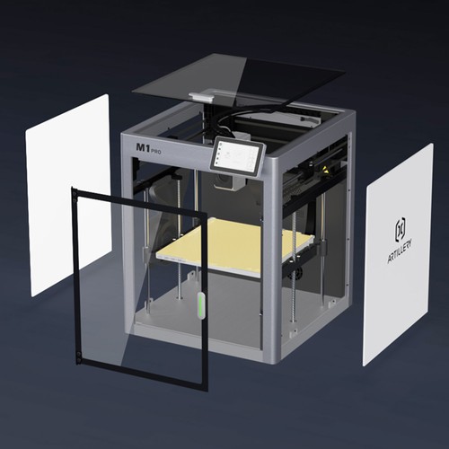 Artillery M1 Pro 3D-Drucker, 600 mm/s, intelligente Temperatur-/Smart-Loop-Steuerung, Aluminiumrahmen, WLAN/Wi-Fi, 260 x 260 x 260 mm