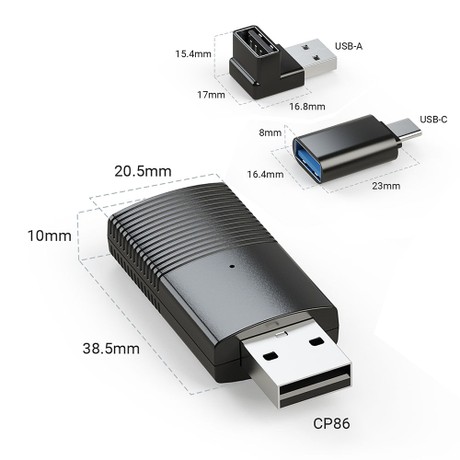 MINIX CP86 Wired CarPlay to Wireless Adapter