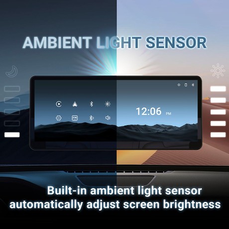 MINIX CP89-HD Portable Wireless CarPlay/ Android Auto Display, 60FPS 8.9 Inch 1920*720 IPS Touch Screen, Magnetic Suction, Plug-and-Play, Dual Bluetooth/ 3.5mm AUX/ FM Transmitter/ Built-in Speaker, Button Control, Ambient Light