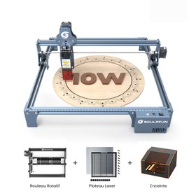 SCULPFUN S9 Pro 10W-os lézergravírozó forgógörgős lézerágy ház