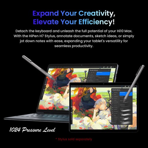 CHUWI Hi10 Max Tablet Keyboard Stylus 12GB+512GB