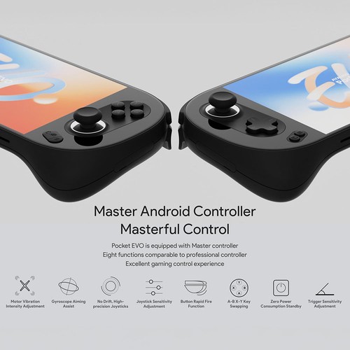 AYANEO Pocket EVO Android 13 Game Console 24GB+1TB Retro Color