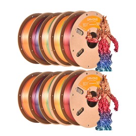 10kg ERYONE Silk PLA Filament - Regenbogenfarben
