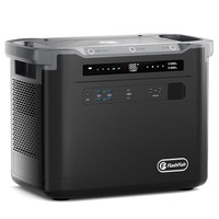 Flashfish S25 Portable Power Station, 2000W 1997Wh Outdoor Generator, LED Light, 3000+ LiFePO4 Battery, 1600W AC Fast Charge, UPS