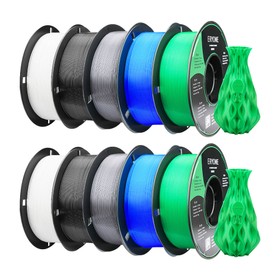 10kg ERYONE PLA+ Filament 2kg Green/Blue/Black/Gray/White