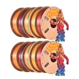 10kg ERYONE Silk PLA Filament Rainbow Color