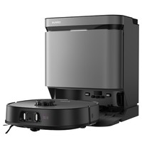 Robot aspirador y friegasuelos Eureka J15 Pro Ultra, 16,200 Pa, base autovaciable, lavado con agua caliente y secado al aire, sistema de prevención de obstáculos con IA, antienredos, color negro