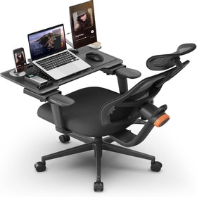 NEWTRAL MAGICH003 Ergonomic Chair with Workstation Desktop