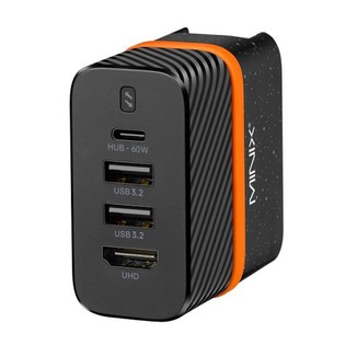Coupon Geekbuying Minix P4K Wall Charger Hub Power Supply Adapter, 2*USB 3.2, 4K@30Hz UHD Port, PD60W Fast Charging Type-C Port