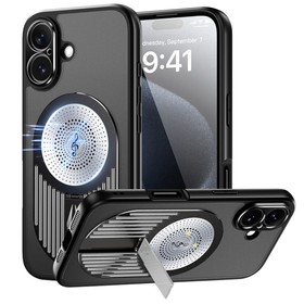 Magnetic Phone Case for iPhone 16 Black