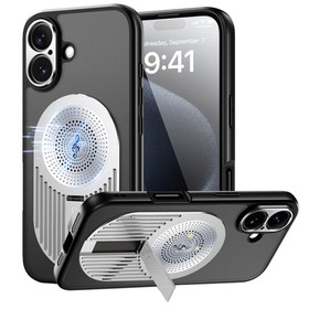 Magnetic Phone Case for iPhone 16 Silver