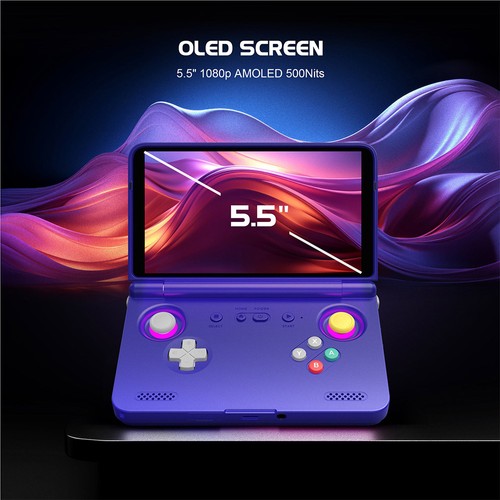 Retroid Pocket Flip 2 Spielkonsole, Weiß, 8 GB, 128 GB