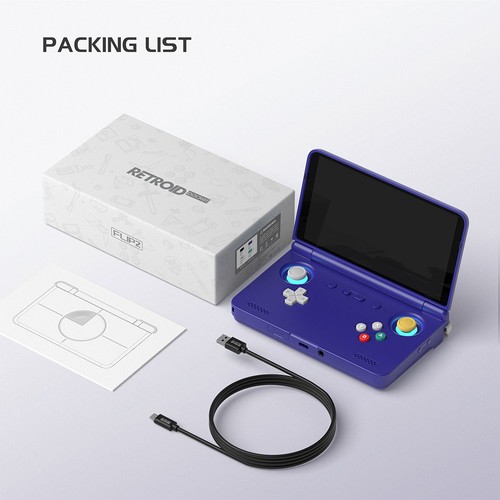Retroid Pocket Flip 2 Game Console White 8GB 128GB