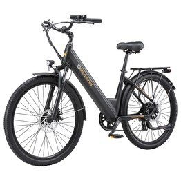 PURE UNICORN U2 Elektromos Kerékpár, 750 W-os Motor, 48 V 12,8 Ah Akkumulátor, 27,5 colos Gumiabroncsok, 45 km/h Max Sebesség, 60 km Hatótávolság, Mechanikus Tárcsafékek, Első Rugózás, Shimano 7 Sebességváltó - Fekete