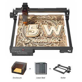 ATOMSTACK A5 Pro V2 5W Laser Roller Laser Bed Enclosure