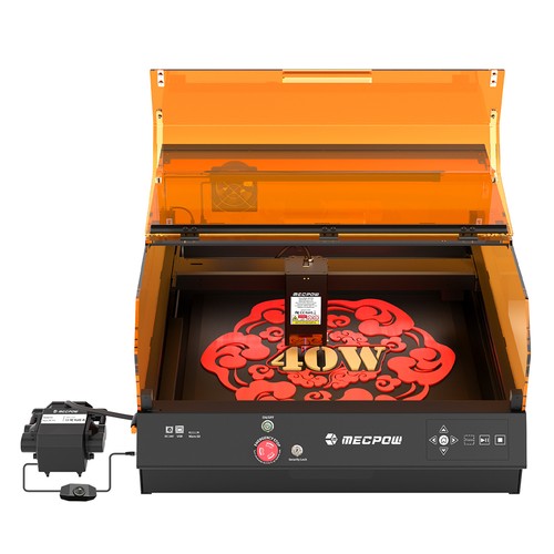 Mecpow X4 Pro 40W FDA Klasse 1 Laser Klauenscheibe Drehfutter Laserbett