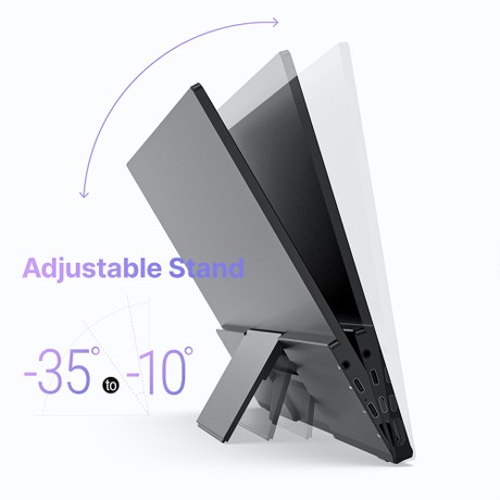 MINIX SF16T Portable Monitor, 16.5 inch 1920*1200 Touchscreen, 178º Viewing Angles, 2*Stereo Speakers
