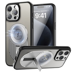 Magnetic Phone Case for iPhone 16 Pro Max Silver