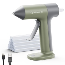 Tilswall W106 4V Cordless Hot Glue Gun Olive Green