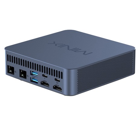 MINIX N512 Mini PC, Intel Core i5-12600H 12 Core Max 4.5GHz, 16GB DDR5 RAM 512GB SSD, 2*HDMI 1.4 (4K@30Hz) + Type-C Thunderbolt (8K@60Hz) Triple Display, WiFi 6 Bluetooth 5.2, 4*USB 3.2, 1*Full-featured Type-C, 1*1G RJ45, 1*2.5G RJ45, 1*Audio Jack