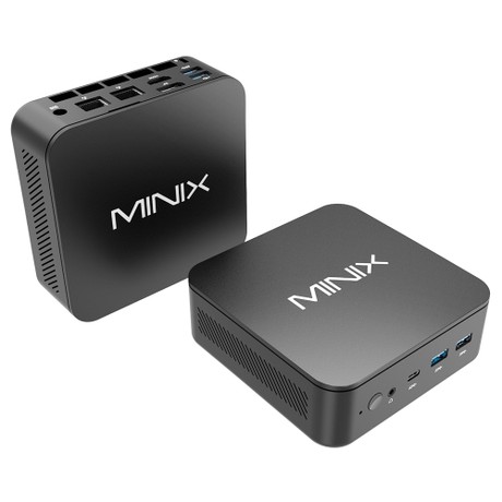 MINIX NGC NR660 Mini PC, AMD Ryzen 5 6600H 6 Cores Max 4.5GHz, 16GB RAM 512GB SSD, HDMI+DP+USB-C 4K@60Hz Triple Display, WiFi 6E Bluetooth 5.2, 3*USB 3.2 ,1*USB 2.0, 2*2.5G RJ45, 1*3.5mm Audio Jack, with VESA Mount