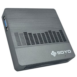 SOYO M2 Air Mini PC Intel N4000 2 cœurs 2.6 GHz max. 6 Go de RAM SSD 128 Go double écran HDMI+VGA Wi-Fi 5 Bluetooth 4.2