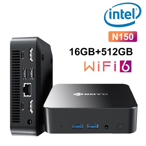 SOYO M4 Pro Mini-PC Intel N150 16 GB + 512 GB