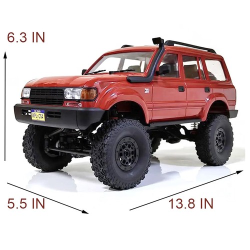 WPL C54 RC Truck 1:16 4WD Offroad RTR Auto - Rot