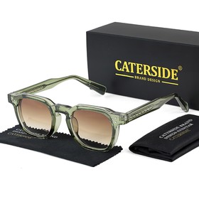 CATERSIDE K39769 Vintage Sunglasses Green Frame