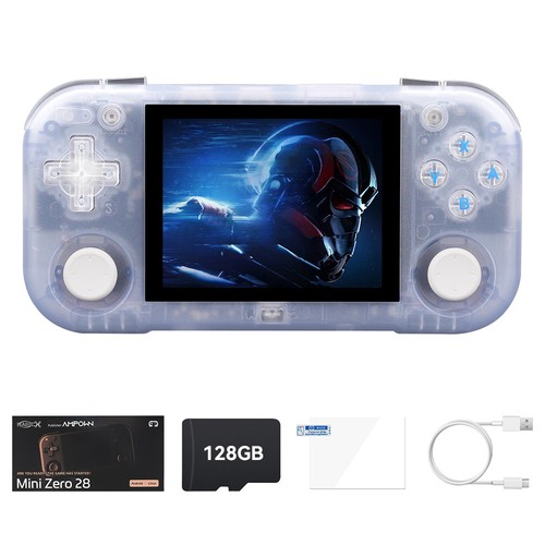 MagicX mini Zero 28 クリアブルー Magicx Mini Zero 28 V2 Retro Game Console 128GB Blue