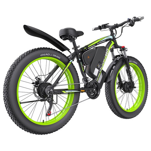 GOGOBEST GF700 Elcykel 2*500W 48V 18.2Ah Svart Grön
