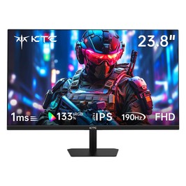 KTC H24F8 Gaming-Monitor, 23,8 Zoll 1920 x 1080 16:9 Fast IPS-Bildschirm, 190 Hz Bildwiederholfrequenz, 1 ms Reaktionszeit, HDR10, 135 % sRGB, Adaptive Sync, Dynamic Action Sync, Game Assist, Low Blue Light und Flicker-frei