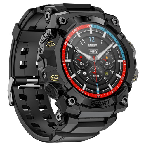 LOKMAT ATTACK 3 Pro Smartwatch Schwarz