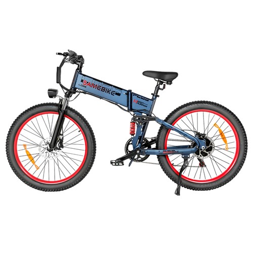 SAMEBIKE LO26-Plus Elektrofahrrad 1000W 48V 15Ah Blau