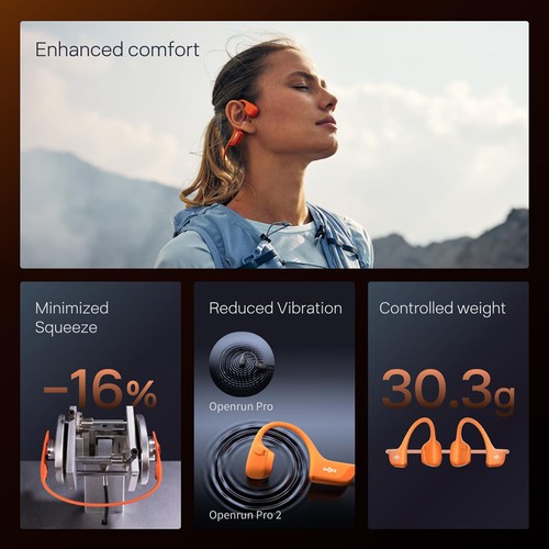 SHOKZ OpenRun Pro 2 Open-ear Earbuds Orange