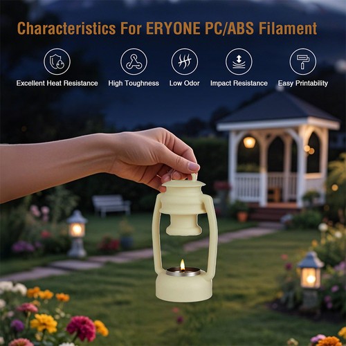 ERYONE Legierungsmaterial PC/ABS Filament 1 kg – Weiß