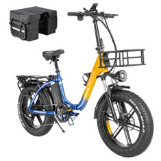 Ridstar MN20 Vélo électrique moteur 1000 W batterie 48 V 15 Ah pneus larges 20 x 4 pouces vitesse maximale 48 km/h