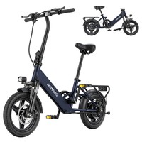 HillMiles Mile 1 elektromos kerékpár kék mechanikus felfüggesztő