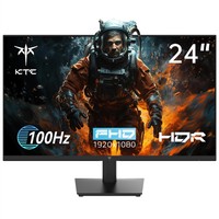 Refurbished KTC H24V13 23.8-inch Gaming Monitor, 1920x1080 16:9 100Hz High Refresh Rate VA Panel, 4000:1 Contrast Ratio, 104% sRGB HDR10 16ms Response Time, Low Blue Light, FreeSync & G-Sync Compatible, HDMI VGA Audio Out