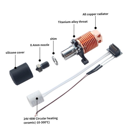 FYSETC 3D-Drucker-Hotend-Kit für die Bambu Lab P1-Serie