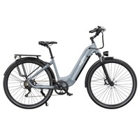 ONESPORT OT05 Pro Electric Bike, 250W Motor, 36V 22.5Ah Battery, 700*50C Tires, 25km/h Max Speed, 140km Range, Hydraulic Disc Brakes, Front Suspension Fork, Shimano 7-speed - Grey