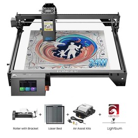LONGER RAY5 20W Laser Bed Air Assist Kit Roller Lightburn 