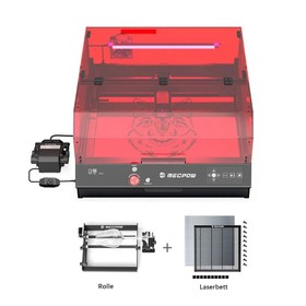 Mecpow X4 Pro 22W Laser + Drehwalze + Lasertisch