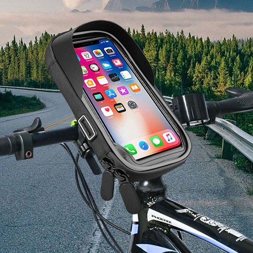 Fahrrad-Telefon-Frontrahmentasche, wasserdichte Fahrrad-Telefonhalterungstasche, passend für Telefone unter 7 Zoll