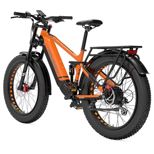 LANKELEISI Silvertip8 Elektrofahrrad 1000W 52V 20Ah Schwarz Orange