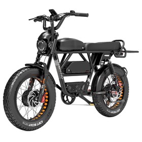 LANKELEISI X-Black Knight Electric Bike 2*1000W 48V 45Ah